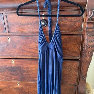 T-Bags navy maxi dress size Small